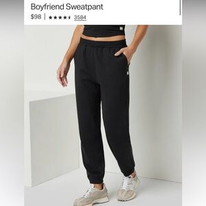 Vuori Black boyfriend sweatpants